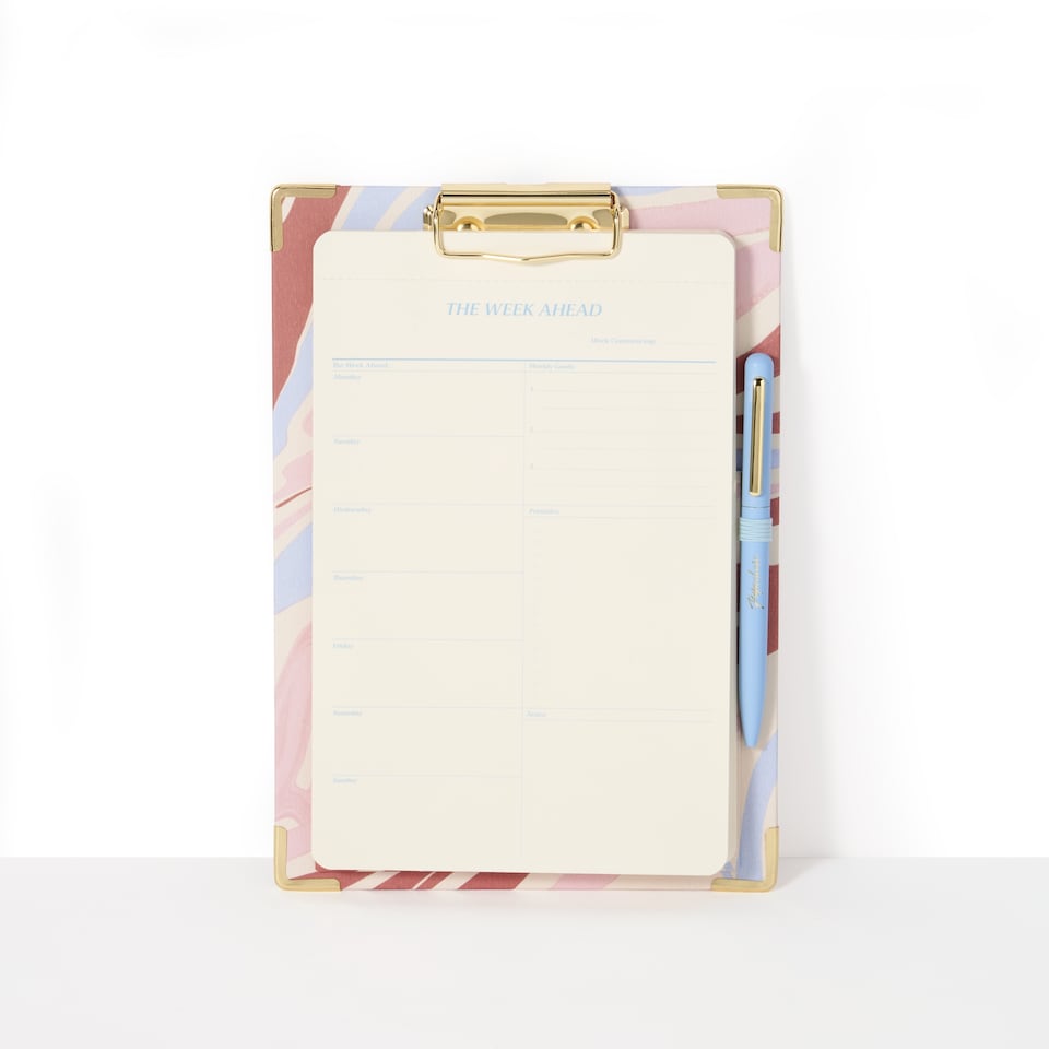 image 1 of Paperchase Crafted A5 Weekly List Clipboard
