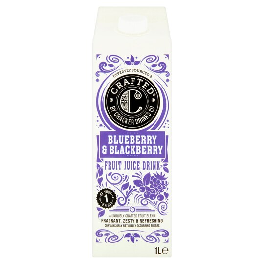Crafted Blueberry & Blackberry Fruit Juice Drink 1L Tesco Groceries