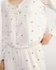 image 2 of F&F 3-Piece Ribbed Heart Print Pyjama Set in Beige