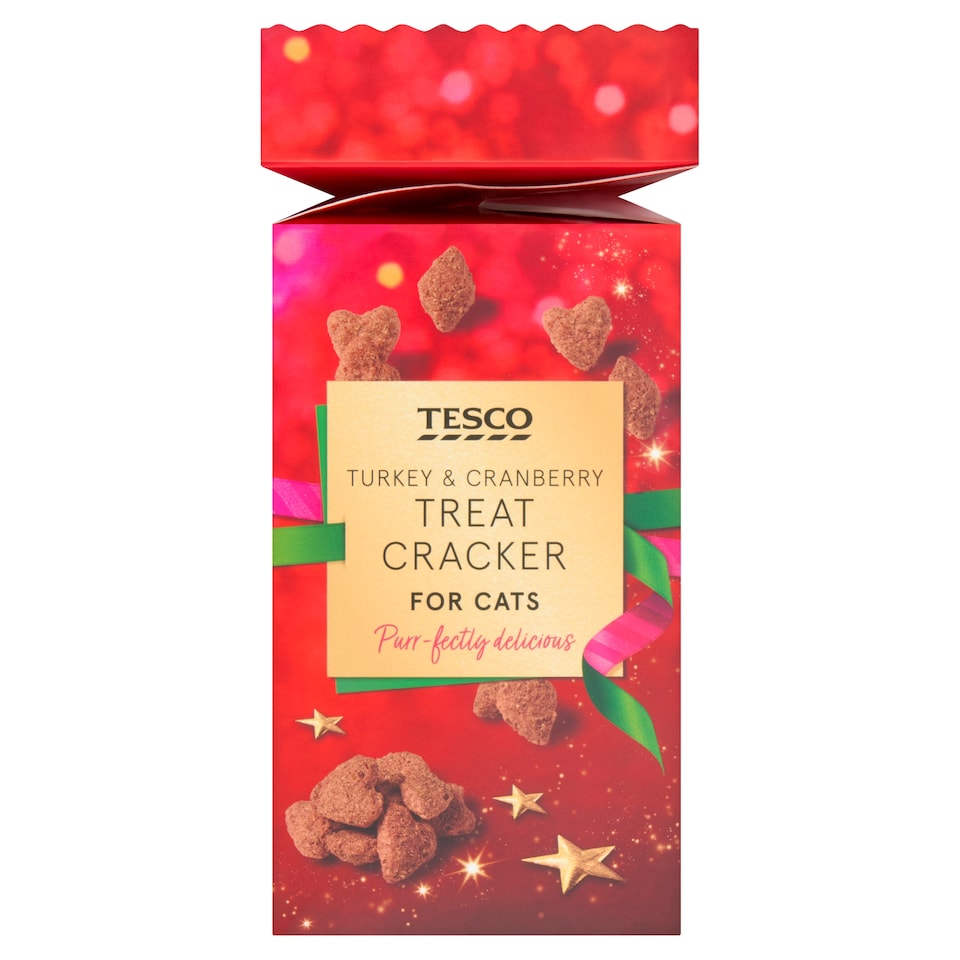 Tesco Turkey & Cranberry Treat Cracker For Cats 150G