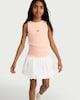 image 2 of F&F Girls Pure Cotton Bubble Hem Skirt in White