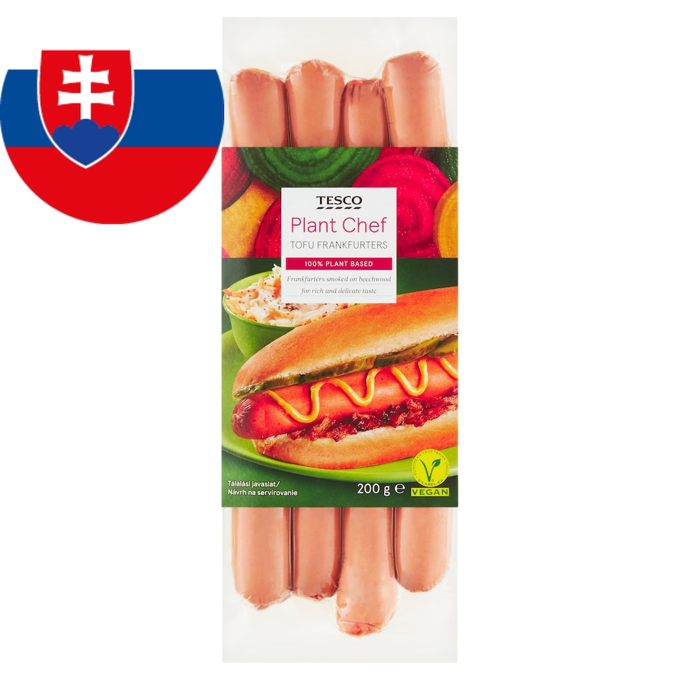 Tesco Plant Chef Tofu Frankfurters 200 g