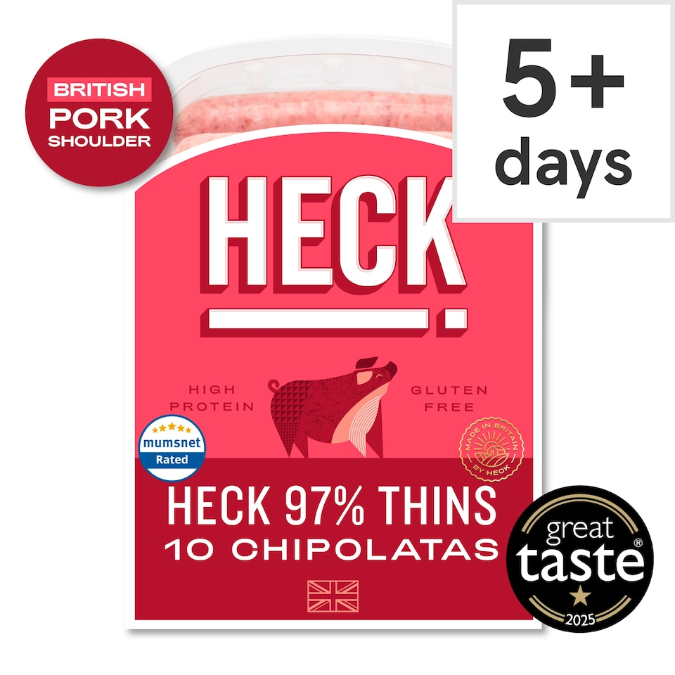 Heck 10 Pork Chipolatas 340G