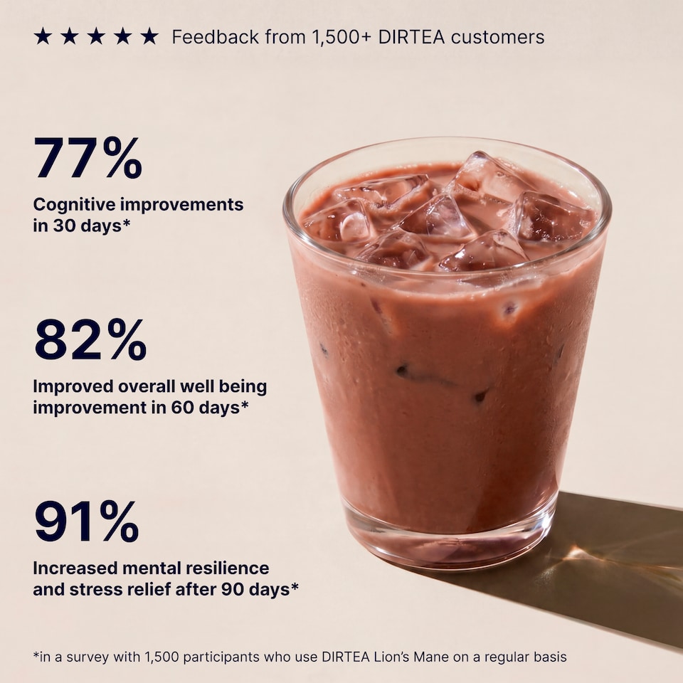image 1 of DIRTEA Cacao Mushroom Super blend 7 Sachets 42g