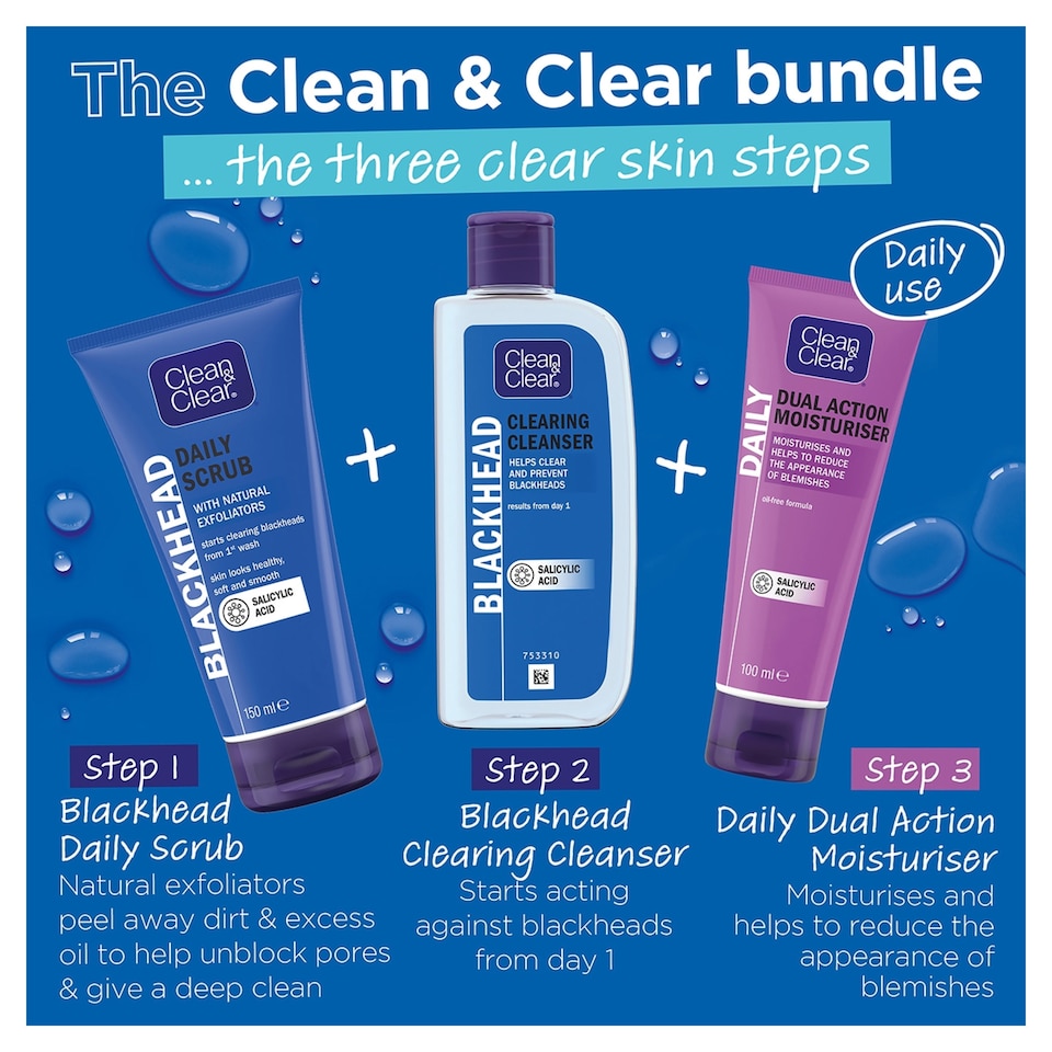 image 1 of CLEAN & CLEAR Blackhead Clearing Daily Scrub 150ml