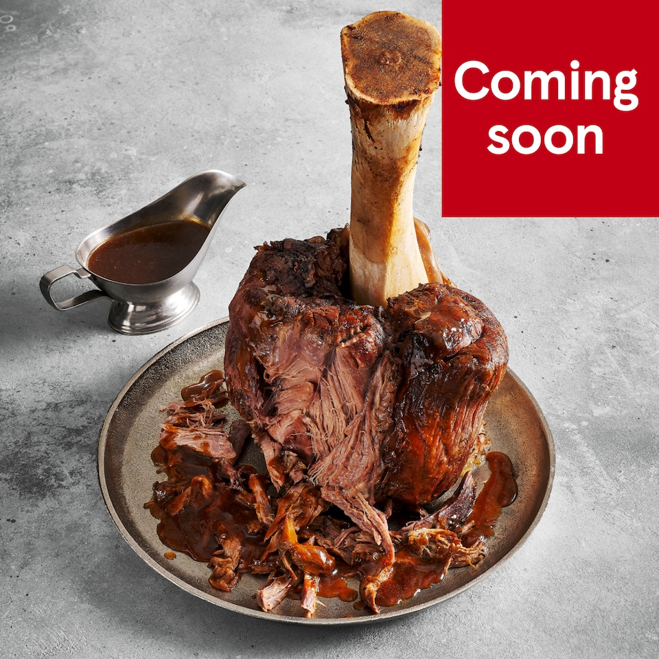 31. Tesco Finest Slow Cooked Thor’s Hammer with Beef Dripping Gravy 3.715kg (Serves 8)