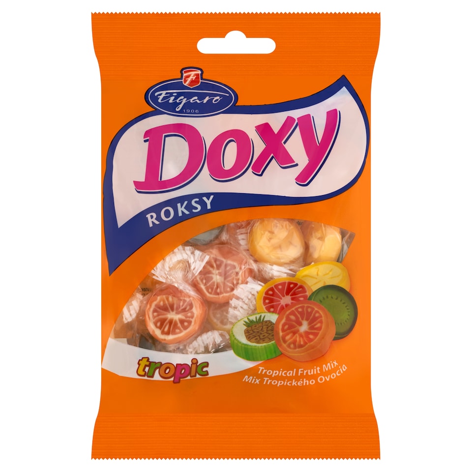 image 1 of Figaro Doxy Roksy Tropic Candies with Fruit Flavours 90 g
