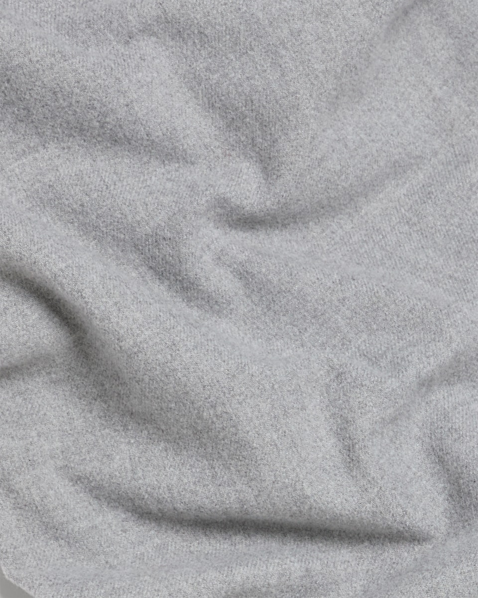 image 1 of F&F Textured Fringed Scarf in Grey