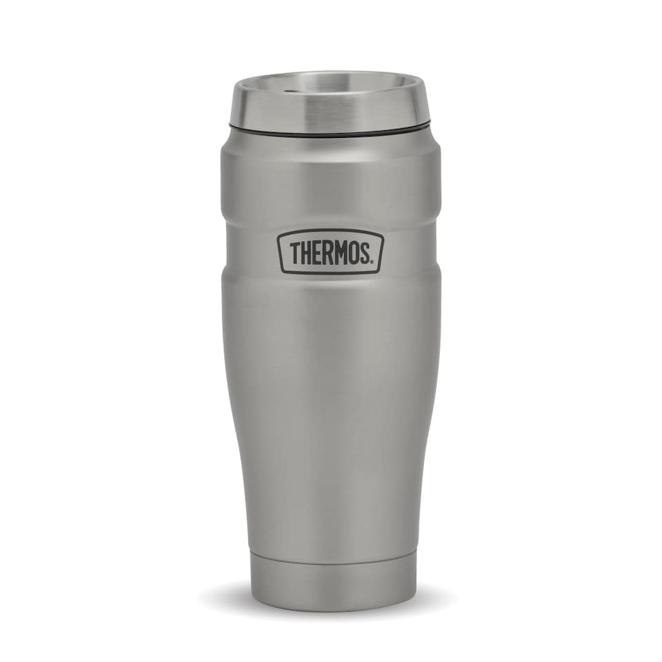 Thermos King Silver Stainless Travel Tumbler  470ML