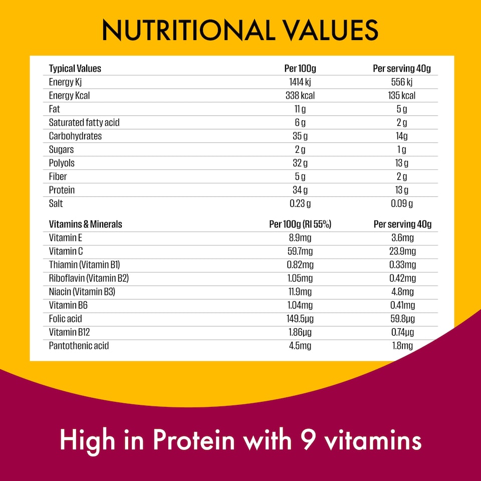 image 1 of Fulfil Chocolate Brownie Vitamin & Protein Bar 40G