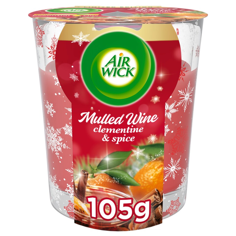 Airwick Essential Oils Mulled Wine Candle 105G