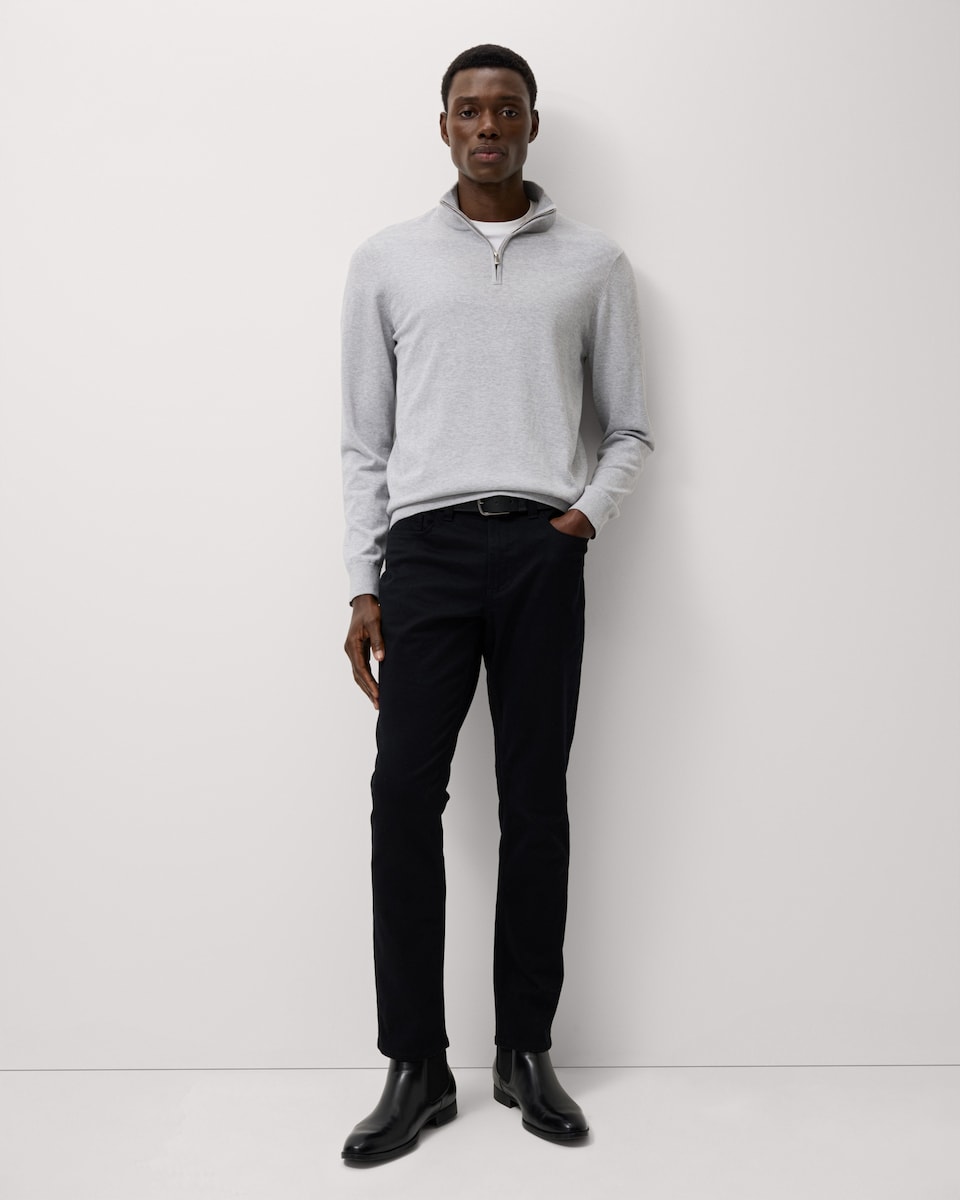 image 1 of F&F Cotton Rich Slim Fit Jeans in Black