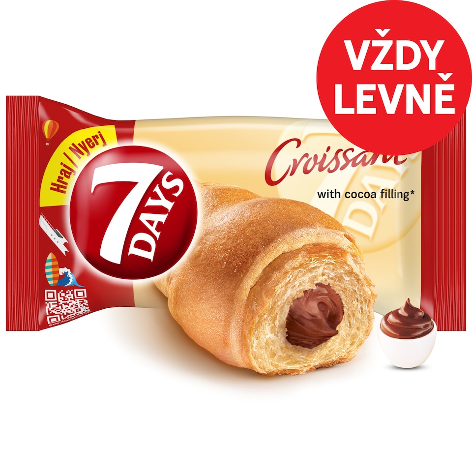 7 Days Croissant s kakaovou náplní 60g