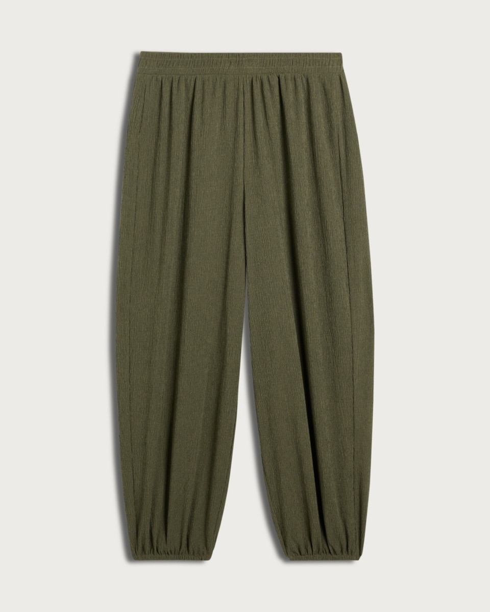 F&F Textured Balloon Trousers in Khaki