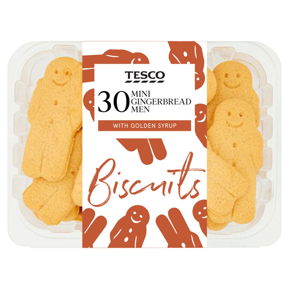 Tesco 30 Mini Gingerbread Men 300G