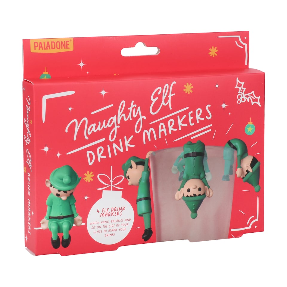 image 1 of Paladone Naughty Elf Drink Markers