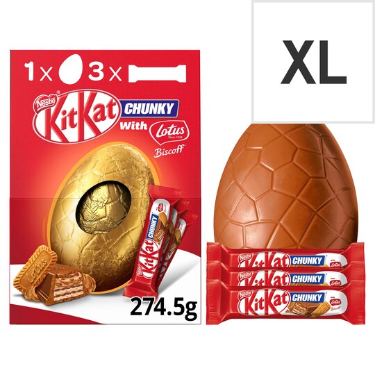 Kit Kat Chunky Biscoff Milk Chocolate Egg 274.5G Tesco Groceries