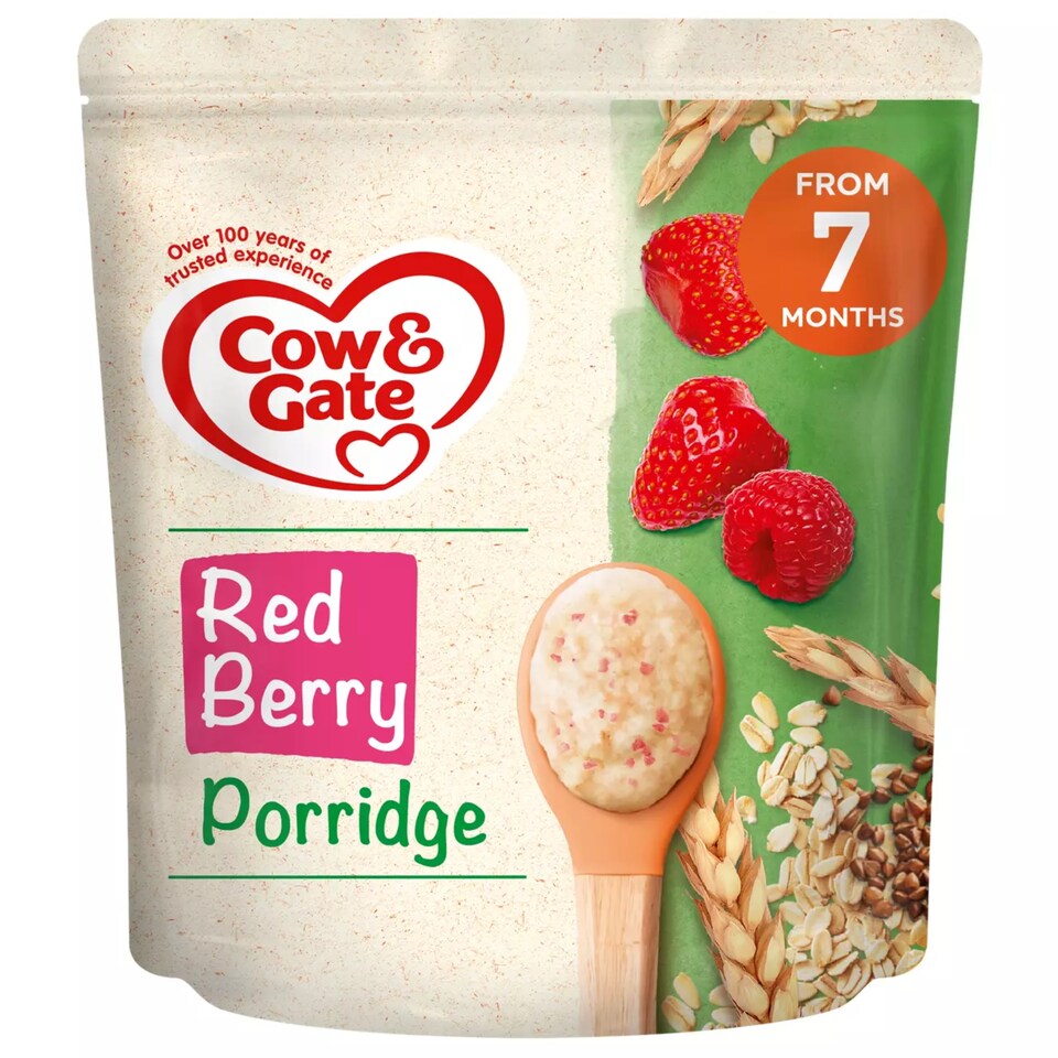 image 1 of Cow & Gate Red Berry Wholegrain Porridge 200G