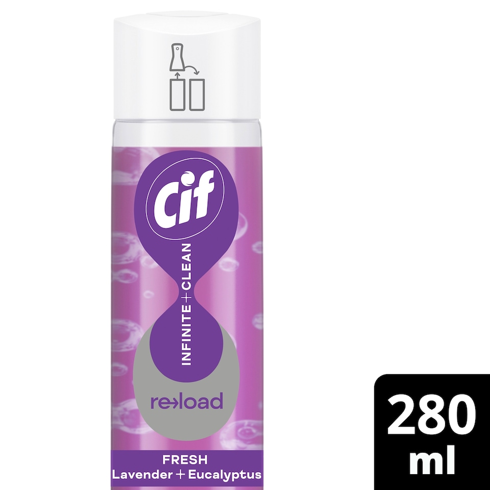 image 1 of Cif Infinite Clean All in One: Fresh Lavender and Eucalyptus Reload 280ml