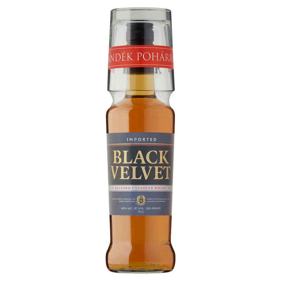Black Velvet kanadai whisky + pohár 40% 0,7 l