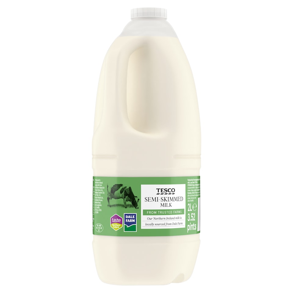 Tesco Semi-Skimmed Milk 2 Litres