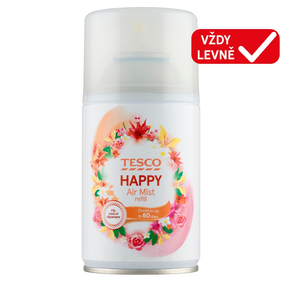 Tesco Happy náhradní náplň do automatického osvěžovače vzduchu 250ml