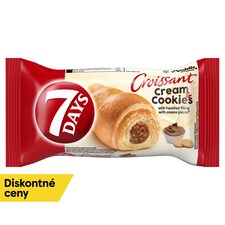 7 Days Croissant Cream & Cookies s lieskoorieškovým krémom s kúskami sušienok 60 g