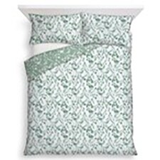 F&F Home Bedding Seersucker Silhouette Floral Duvet Set Super King