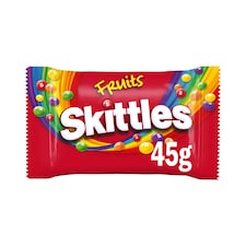 Skittles Vegan Chewy Sweets Fruit Flavoured Bag 45g