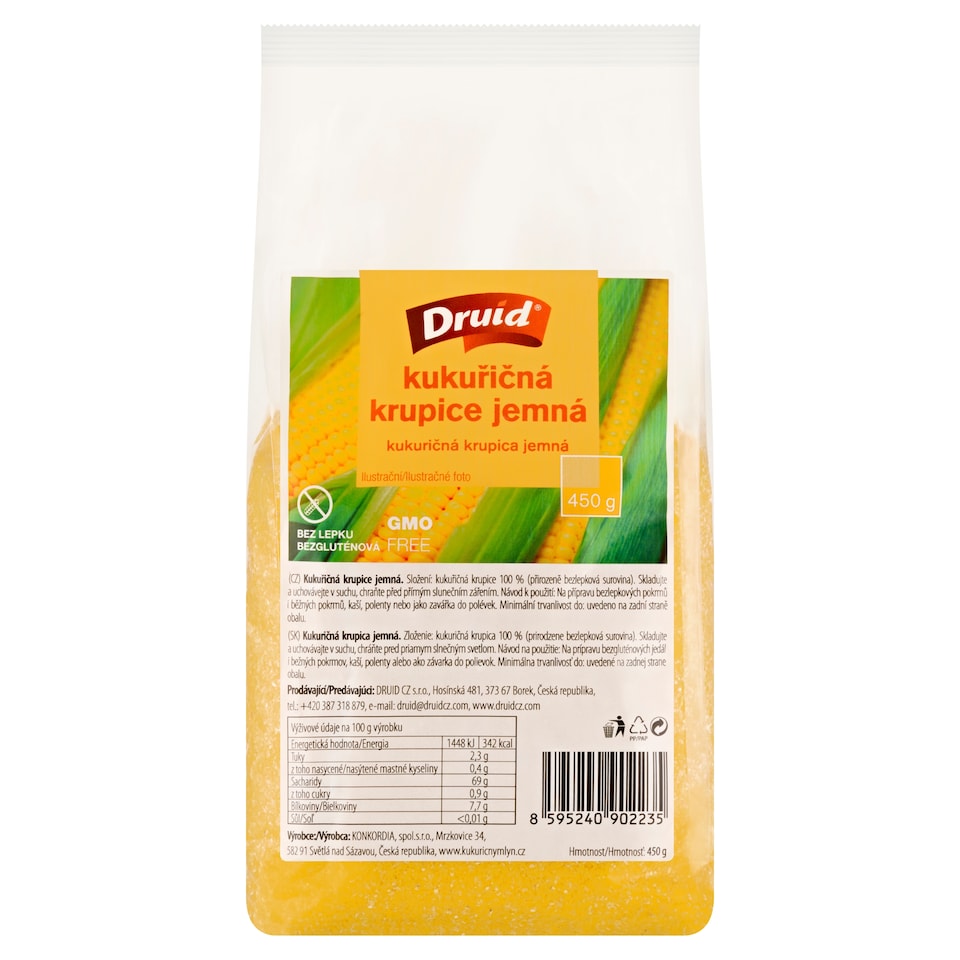 Obrázek 1 pro produkt Druid Kukuřičná krupice jemná 450g