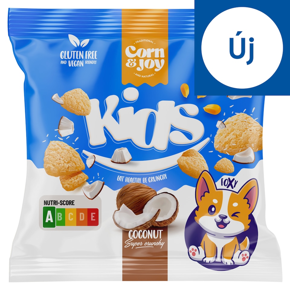 Corn & Joy Kids extrudált kókusz ízű snack 40 g