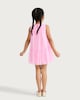 image 3 of F&F Girls Tulle Flower Trim Sleeveless Dress in Pink
