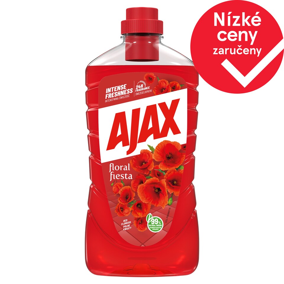 image 1 of Ajax Floral Fiesta Red Flowers univerzální čisticí prostředek 1000 ml