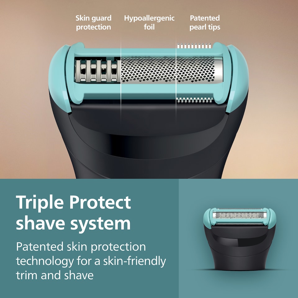 image 1 of Philips 5000 Series Body & Balls Showerproof Body Groomer with Back Handle BG5475/15