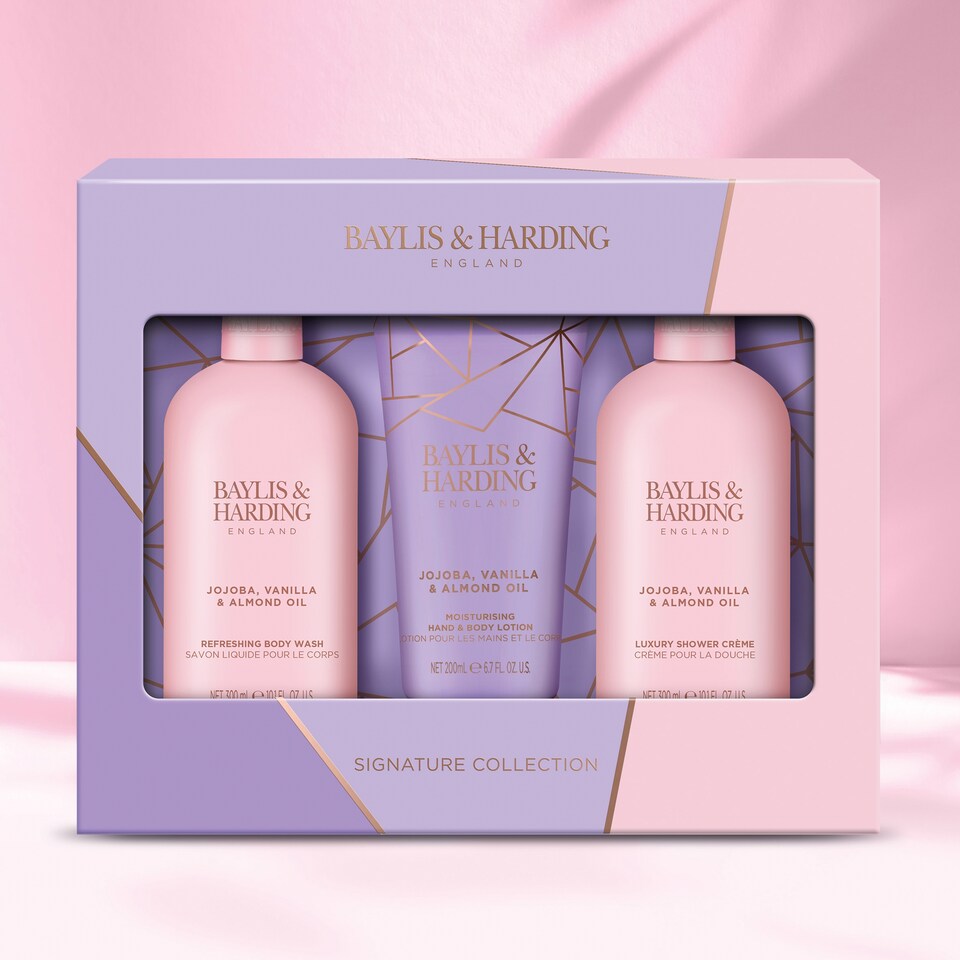 image 1 of Baylis & Harding Jojoba, Vanilla & Almond Oil Bath Gift Set
