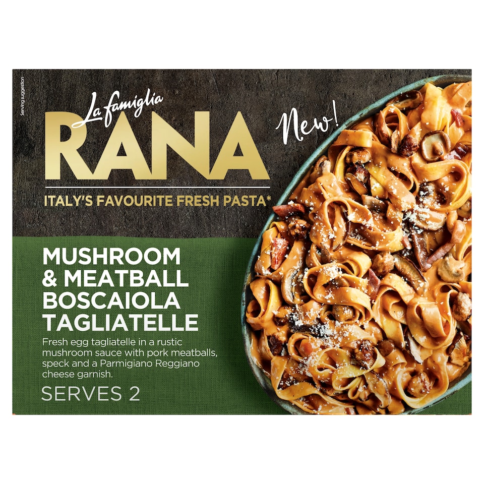 La Famiglia Rana Mushroom & Meatball Boscaiola Tagliatelle 814g