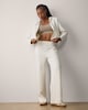 image 3 of F&F Active AFTERCLASS Wide Leg Joggers in Cream