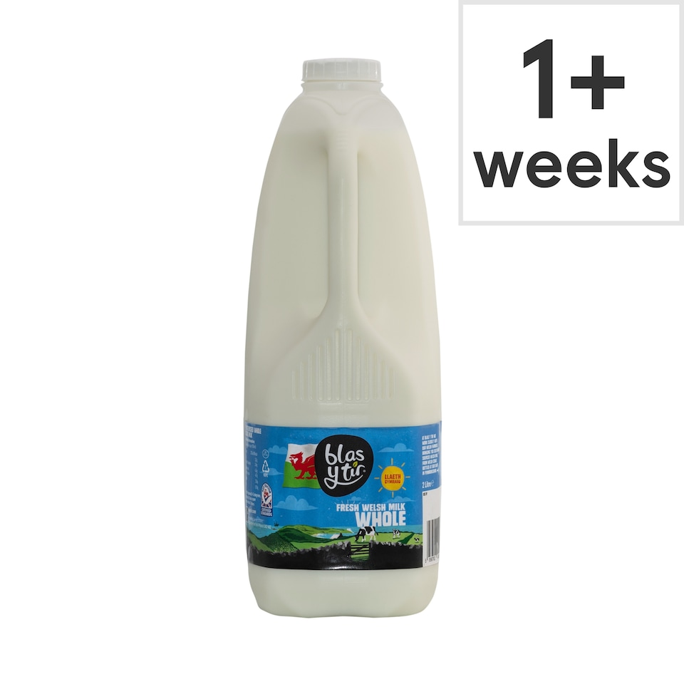Blas Y Tir Whole Welsh Milk 2 Litre