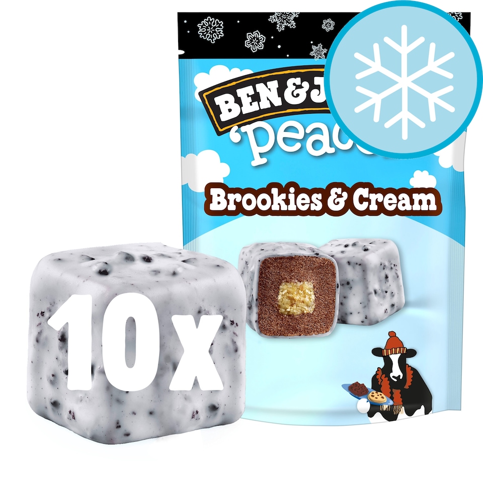 image 1 of Ben & Jerry's Brookies & Cream 'Peaces' 160ml