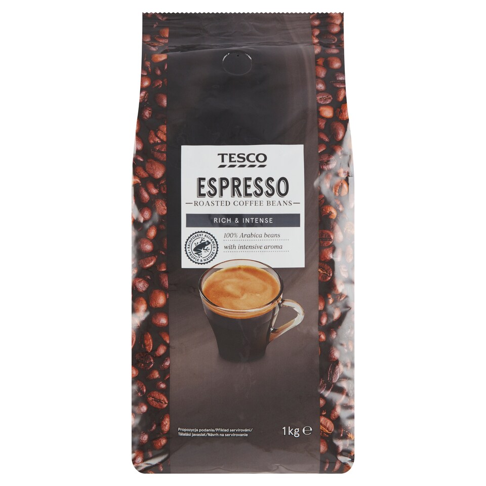 Tesco Espresso pražená zrnková káva 1kg