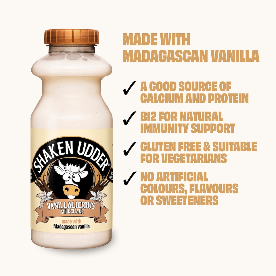 image 1 of Shaken Udder Vanilla-Licious Milkshake 330Ml