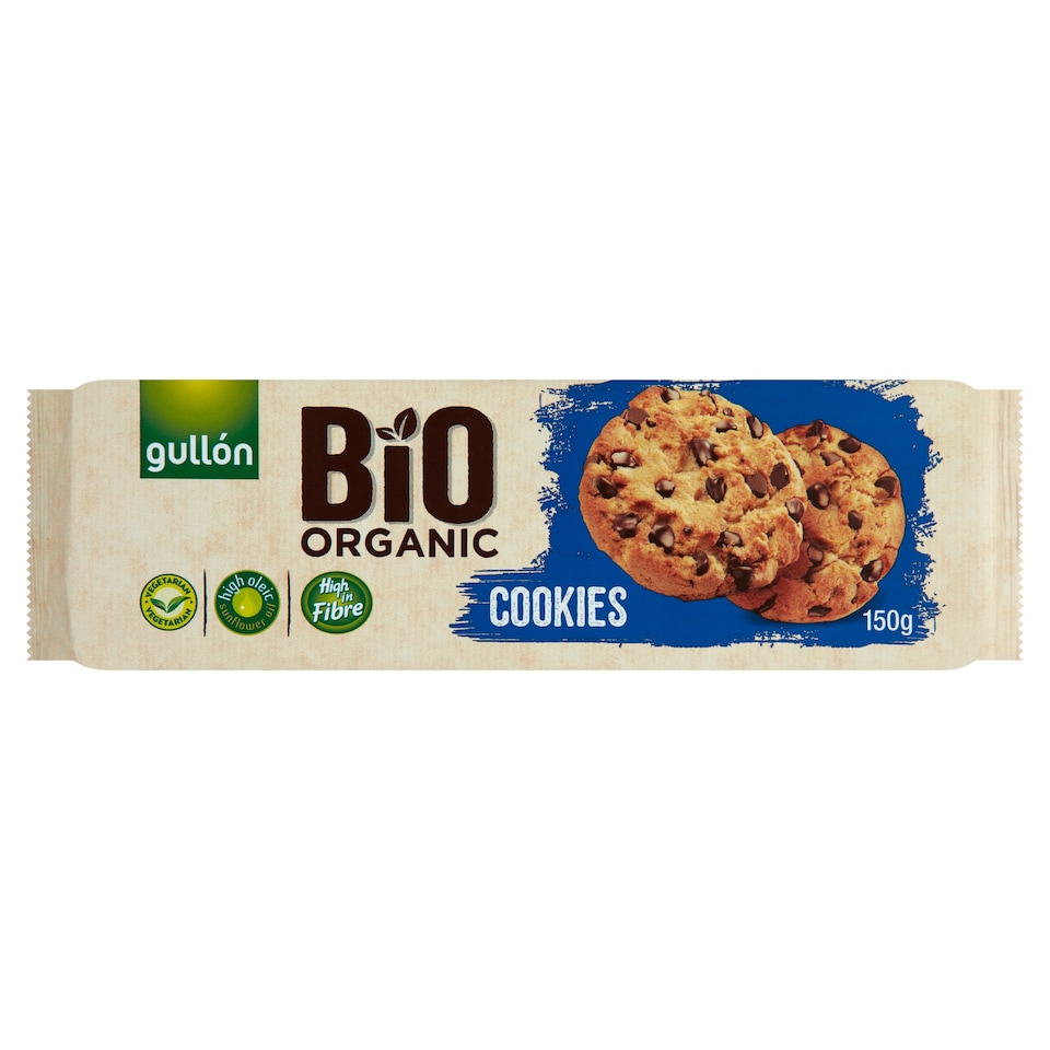 Gullón BIO keksz csokoládé darabkákkal 150 g  1. kép