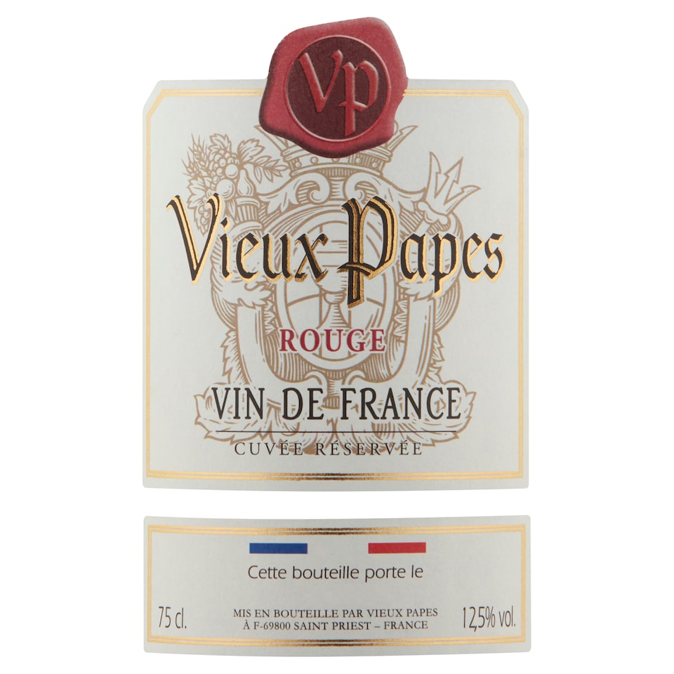 image 1 of Vieux Papes Red Wine 750Ml