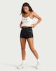 image 3 of OH ME OH MY Studded Denim Shorts in Black