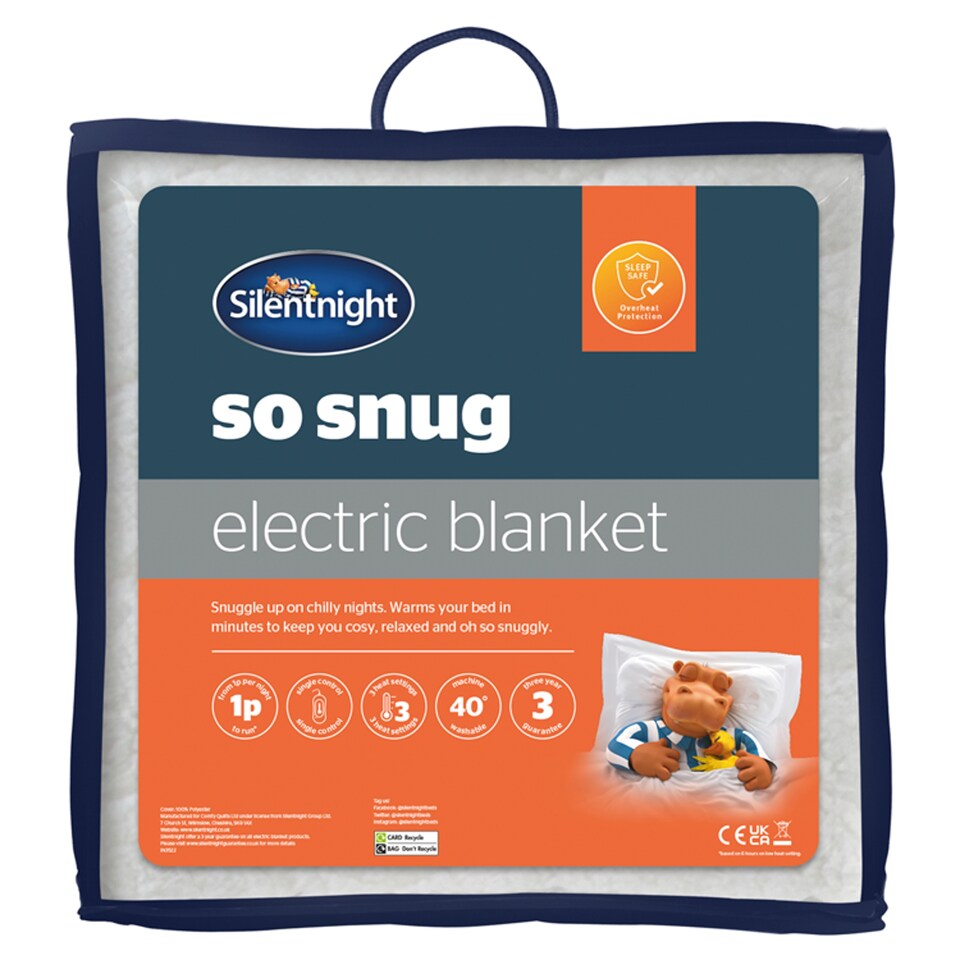 image 1 of Silent Night So Snuggly Electric Blanket Double