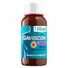 Gaviscon Original Aniseed Relief Heartburn & Indigestion Oral Suspension 150ml