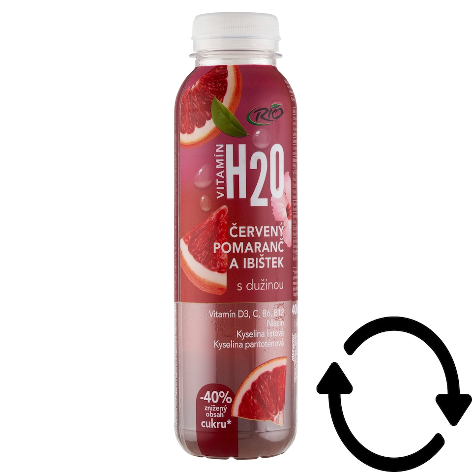 Rio H20 szénsavmentes ital gyümölcsléből koncentrátumból rosttal és vitaminokkal 400 ml