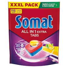 Somat All in One Extra Lemon & Lime mosogatógép tabletta 115 db