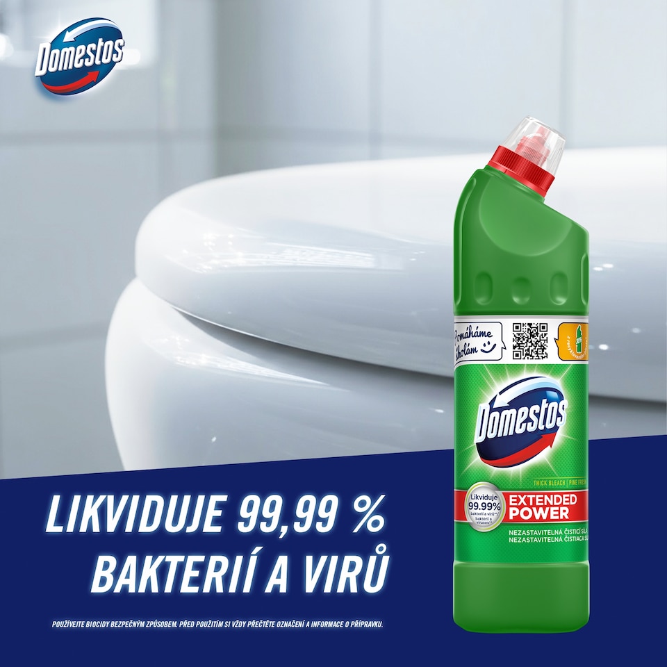 Obrázek 1 pro produkt Domestos Extended Power Pine 750ml