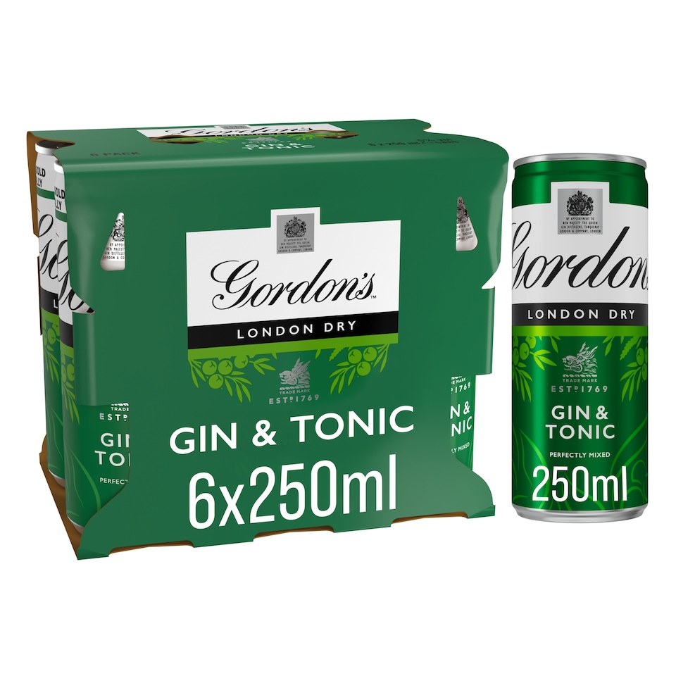 image 1 of Gordon's & Tonic 6x250ml 